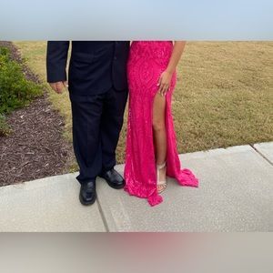 Pink prom dress